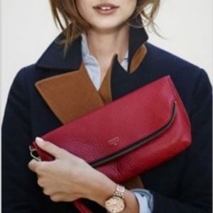 Fossil Preston Foldover Pouch Clutch